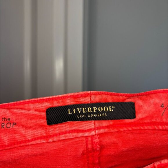 LIVERPOOL The Crop Jean Womens 4/27 Tomato Stretch 5 Pocket - Picture 6 of 6